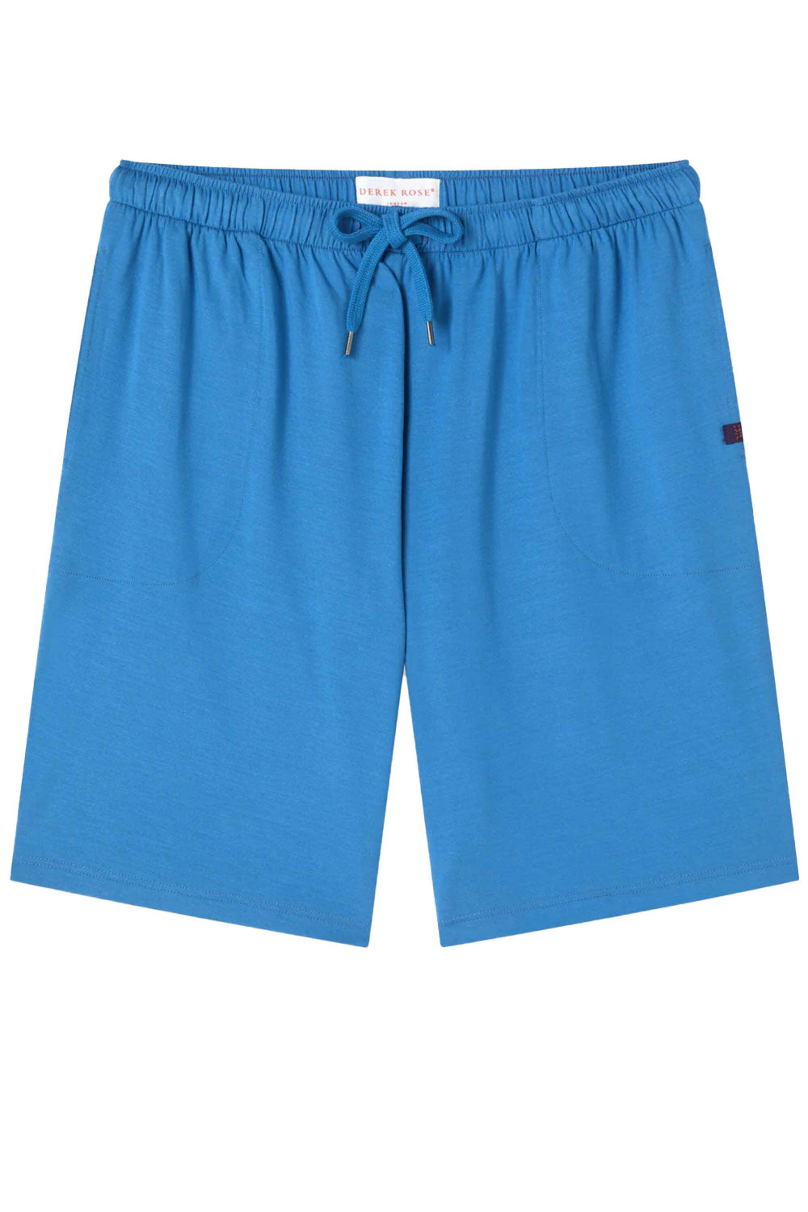 Derek Rose - Ocean Blue Micro Modal Stretch Lounge Short