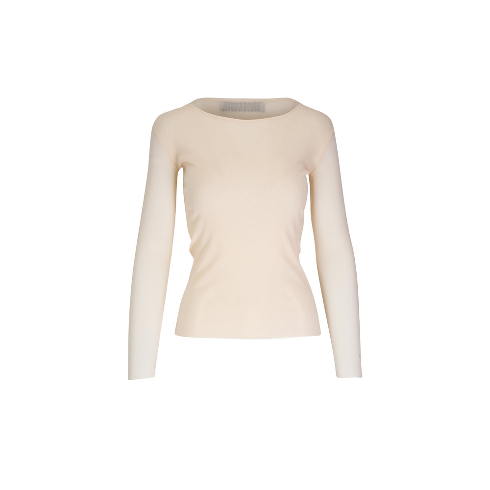 トップス MESH POLO COCONUT MILK L MAISON KITSUNÉ Fox Head Patch Regular Polo Shirt in Gray