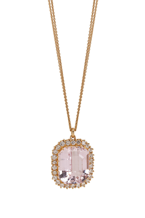 Renee Lewis - Antique Diamond & 5CT Morganite Layered Necklace