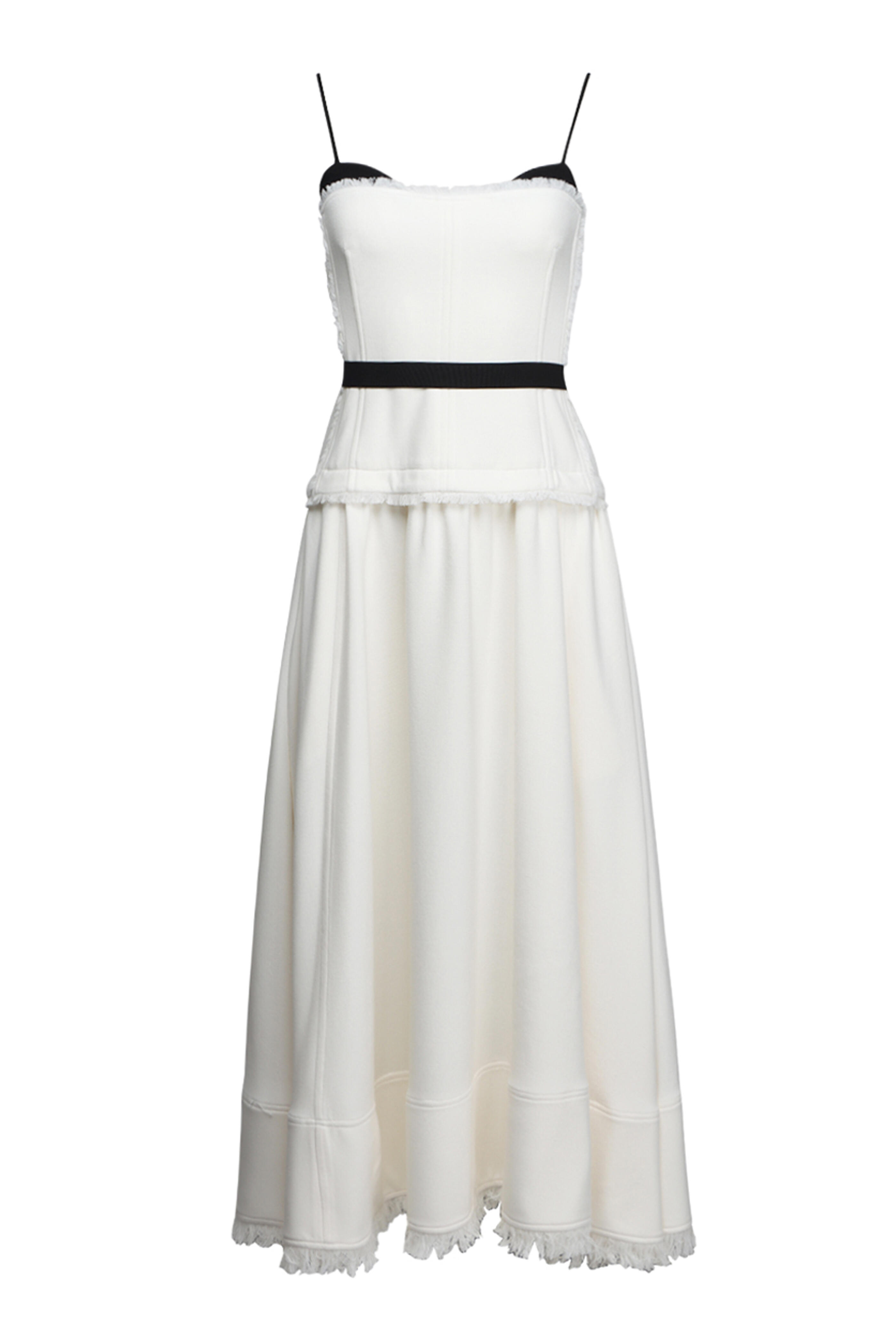 オールインワン・サロペット Simkhai Thalia Bustier Midi Dress SIMKHAI Thalia Bustier Midi Dress in White | FWRD