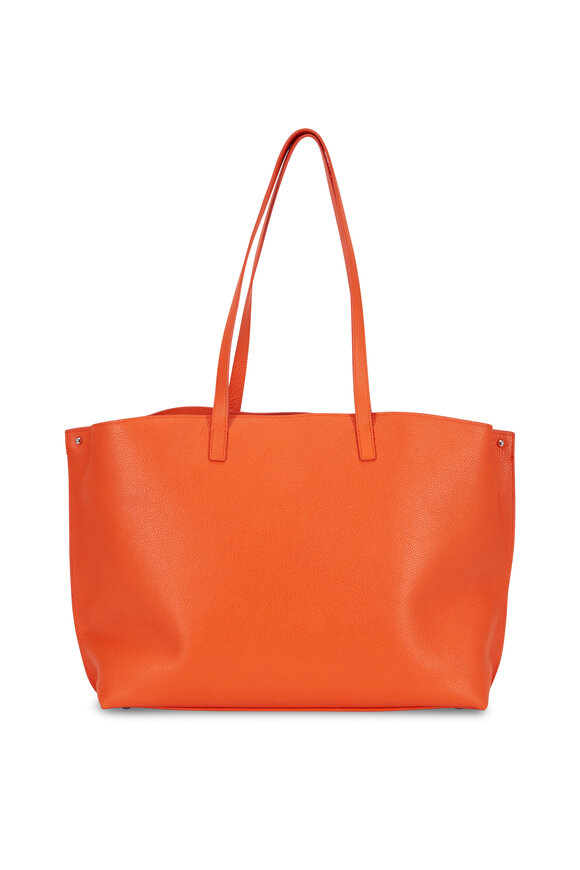 Akris - AI Orange Soft Leather Medium Tote