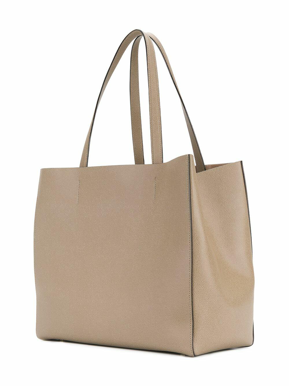 Valextra - Oyster Saffiano Leather "V" Large Tote - view 7