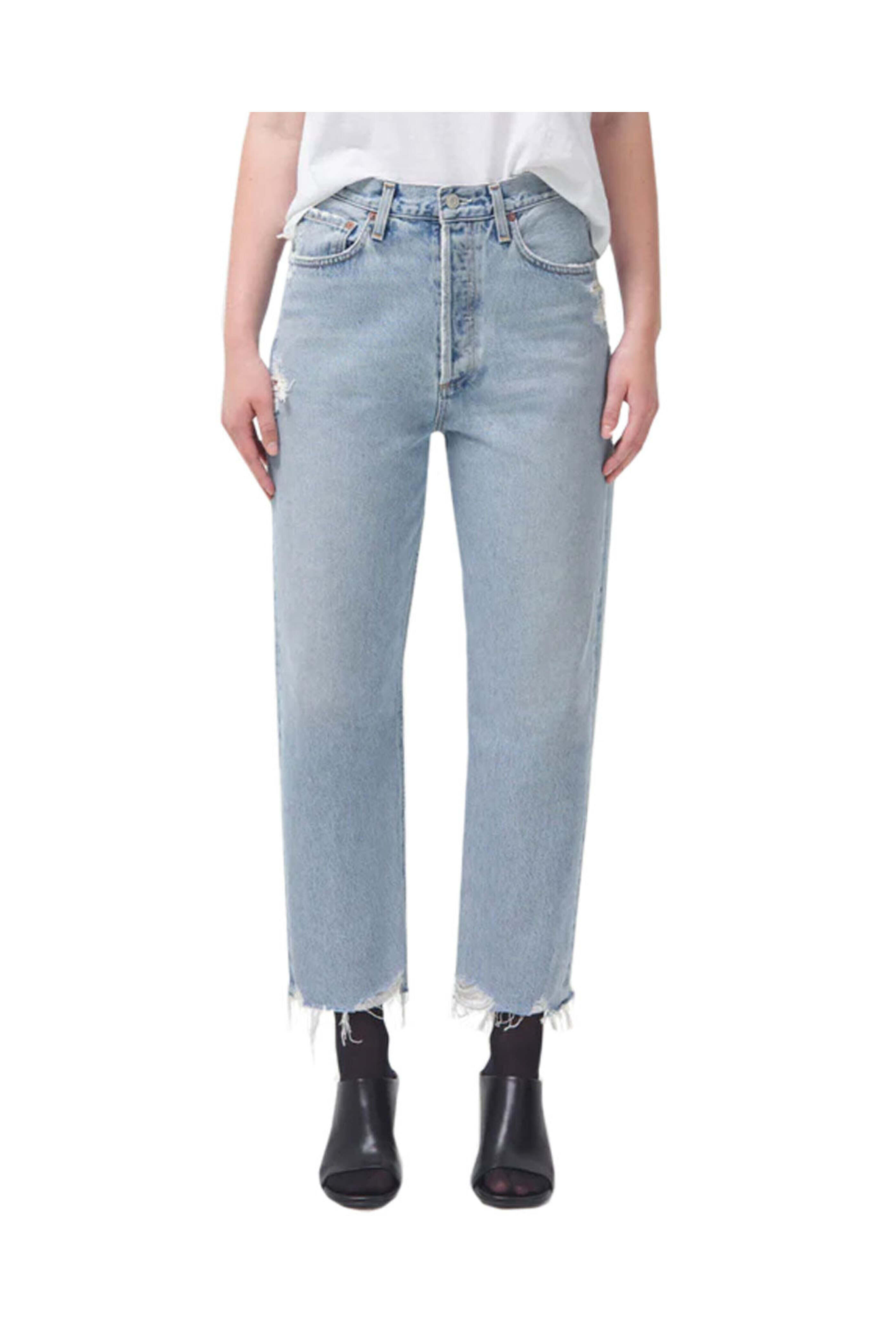 Agolde - Mid Rise 90s Crop Jean in Nerve