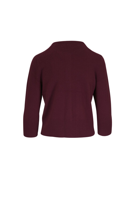 Vince Blackcherry Rose Gold Button Cardigan - view 2