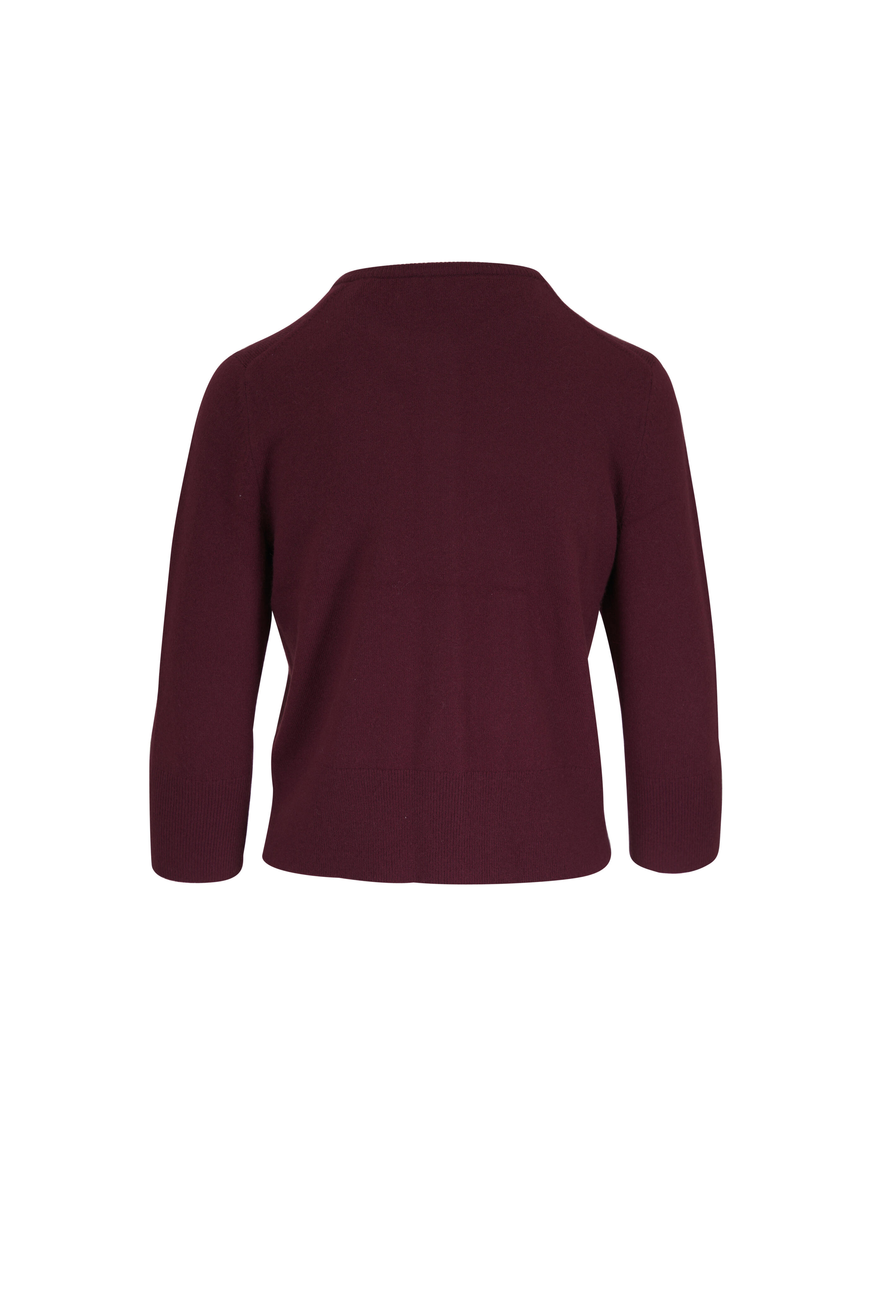 Vince - Blackcherry Rose Gold Button Cardigan - view 2