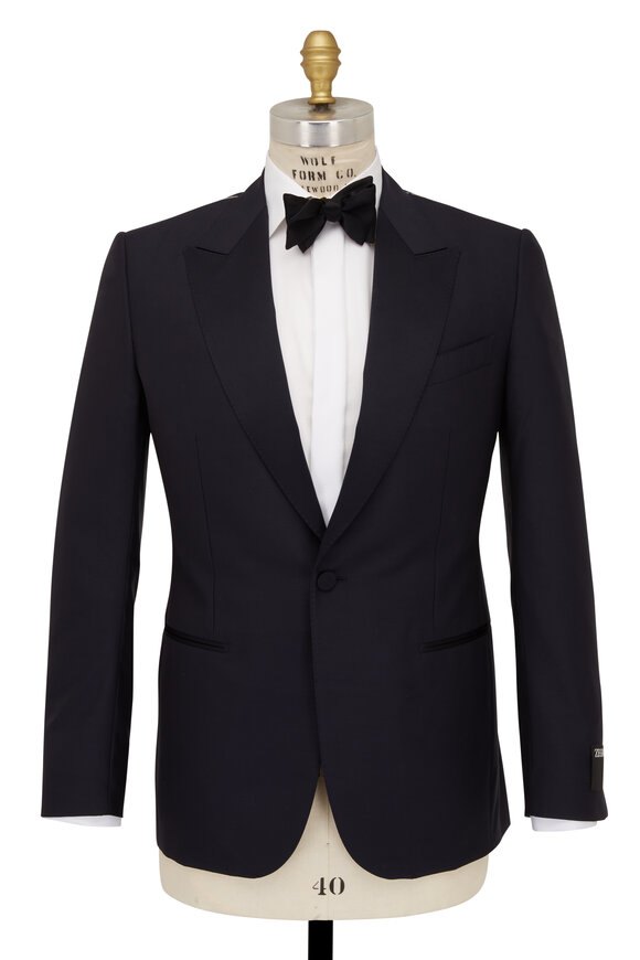 Zegna - Solid Navy Trofeo™ 600 Evening Tuxedo