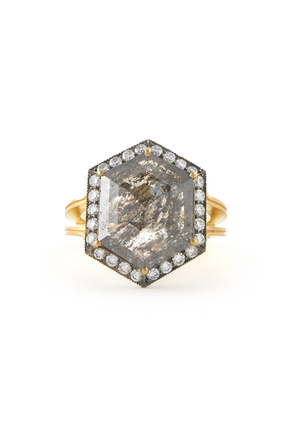 Sylva & Cie Rough Cut Diamond Ring