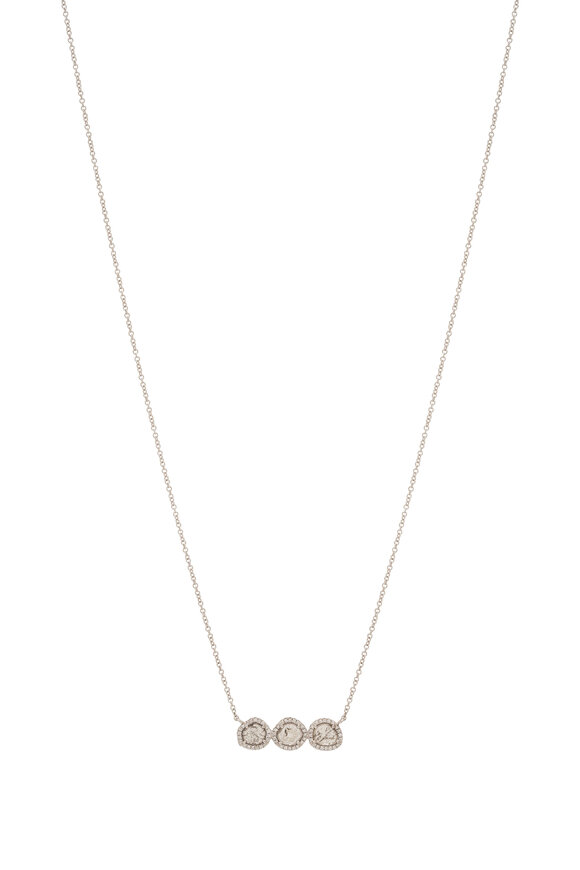 Kai Linz Diamond Slice Bar Necklace