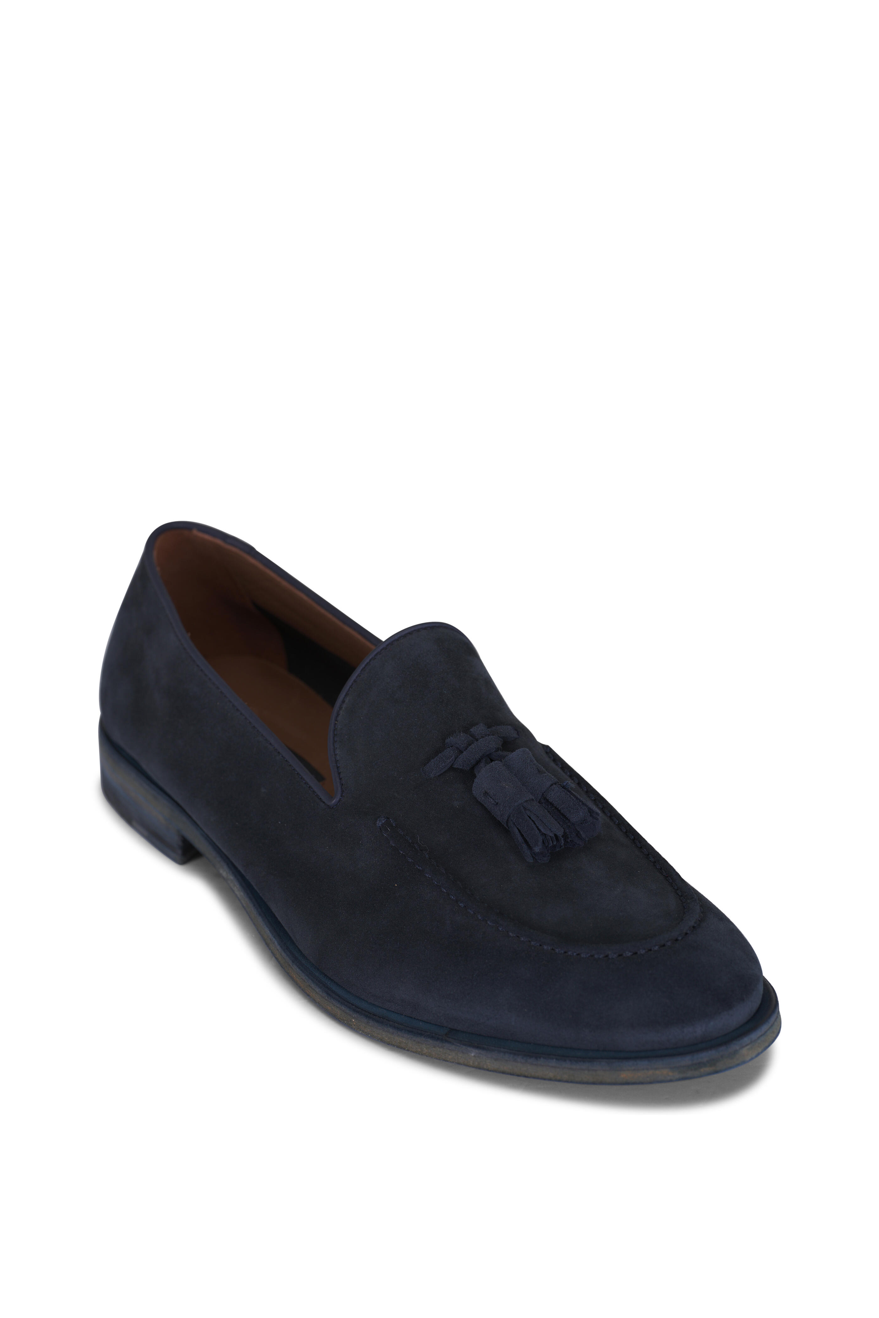 Fratelli Rossetti - Navy Suede Tassel Loafer