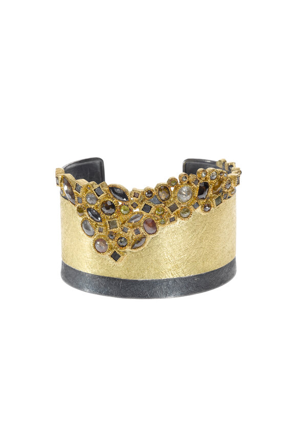 Todd Reed - Yellow Gold Rose-Cut Fancy Diamond Bracelet