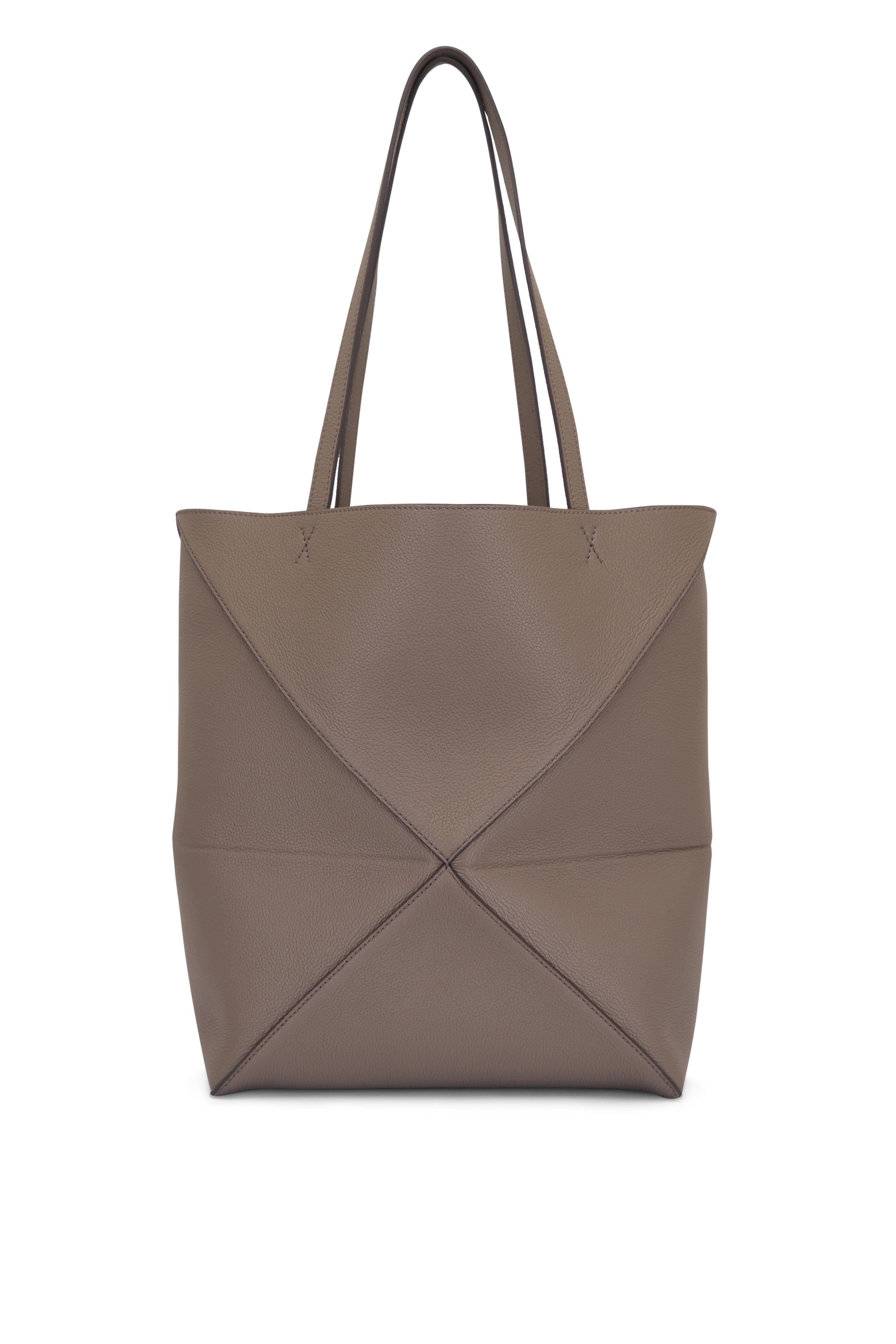 Loewe - Medium Fold Puzzle Taupe Leather Tote | Mitchell Stores Loewe - Medium Fold Puzzle Taupe Leather Tote | Mitchell Stores