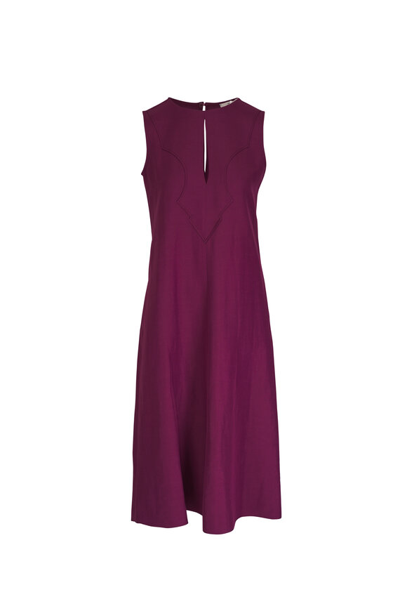 Dorothee Schumacher Summer Cruise Burgundy Midi Dress 