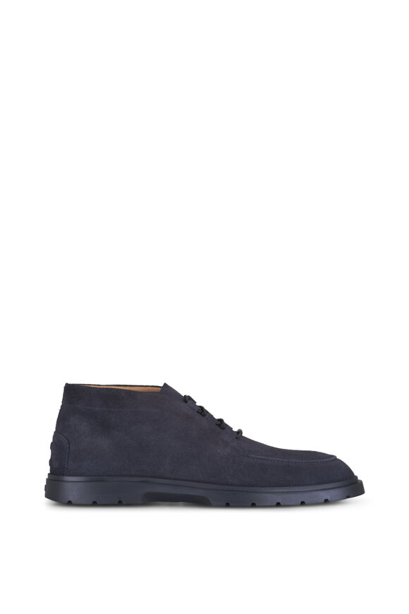 Tod's Polacco Elastico Hematite Suede Chukka Boot - view 2