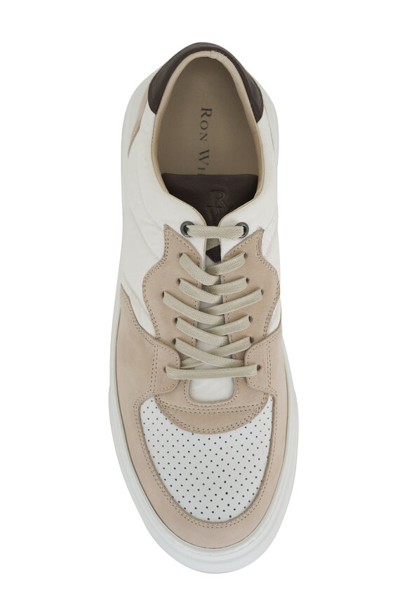 Ron White - Macklan Neutral Suede Low-top Sneaker