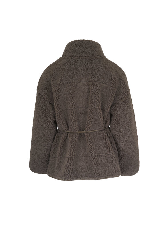 Bogner Kimberly Gray Brown Teddy Jacket - view 2