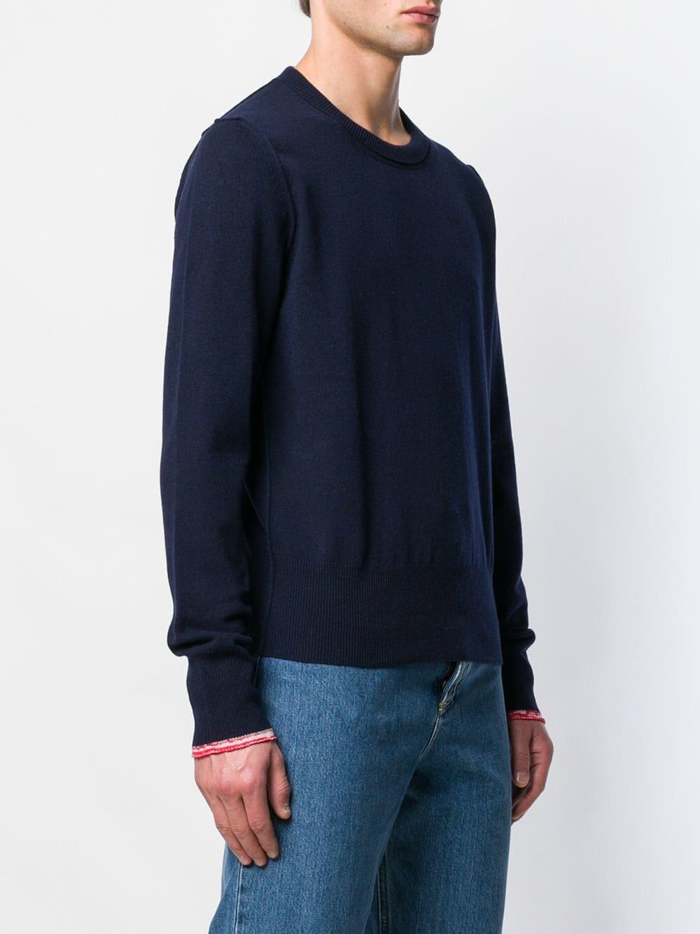 【関税&送料込】Maison Margiela Midnight Blue Mohair Blend P Maison Margiela Midnight Blue Mohair Blend Pant (Maison