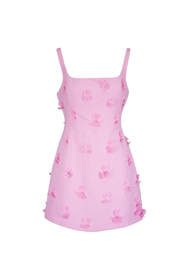 cara cara calypso sweetheart bustier floral linen midi dress Calypso Dress in Linen 8