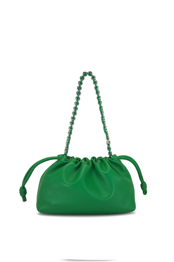 Loewe - Flamenco Tropical Green Leather Should Bag