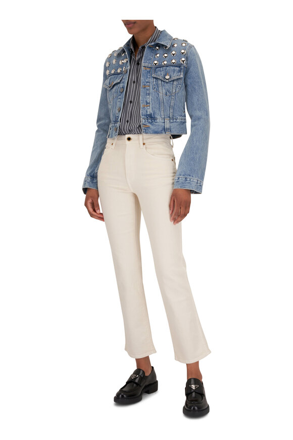 Khaite - Vivian Ivory Bootcut Jean