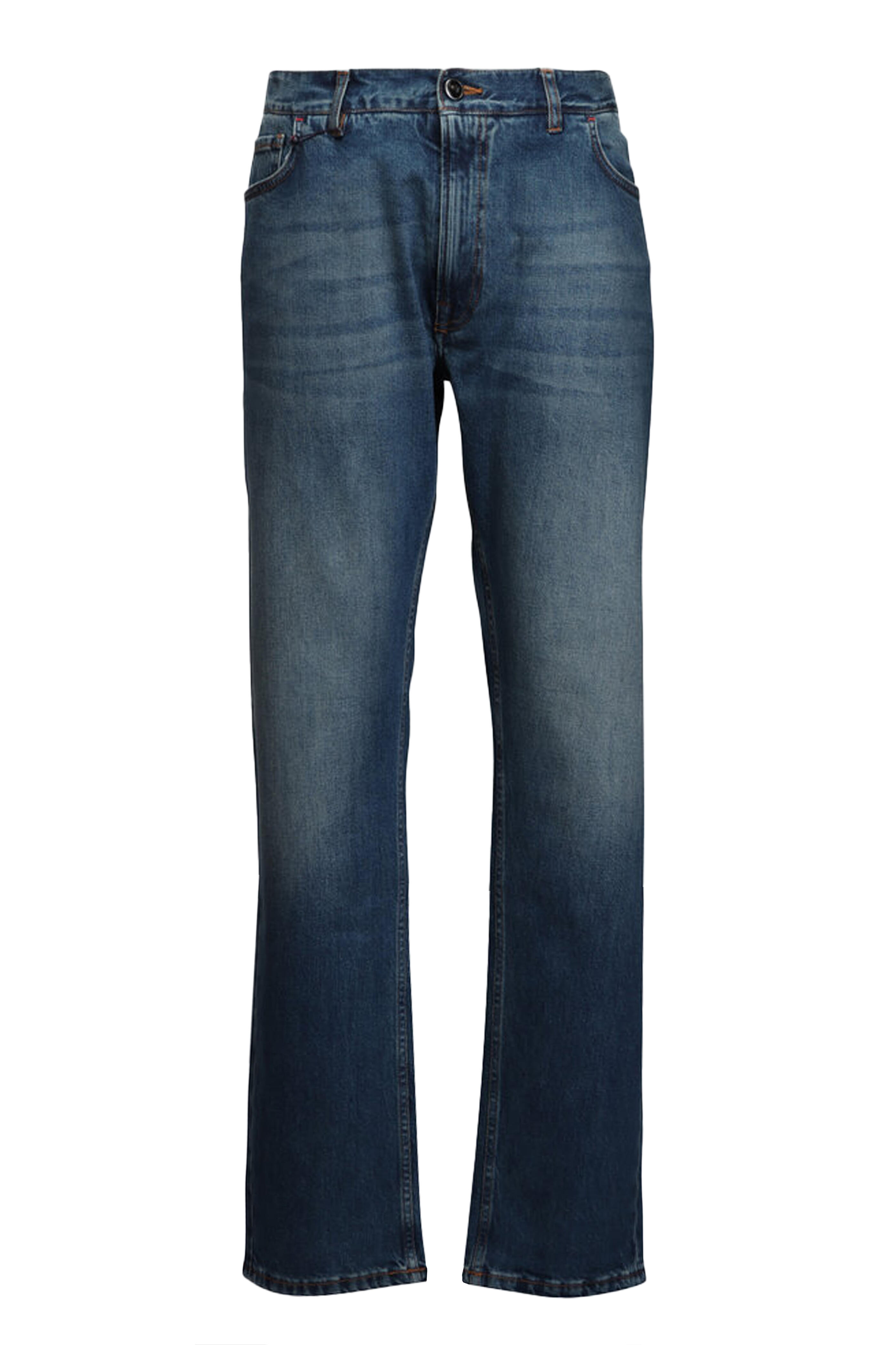 Isaia - Medium Indaco Denim Five Pocket Pant