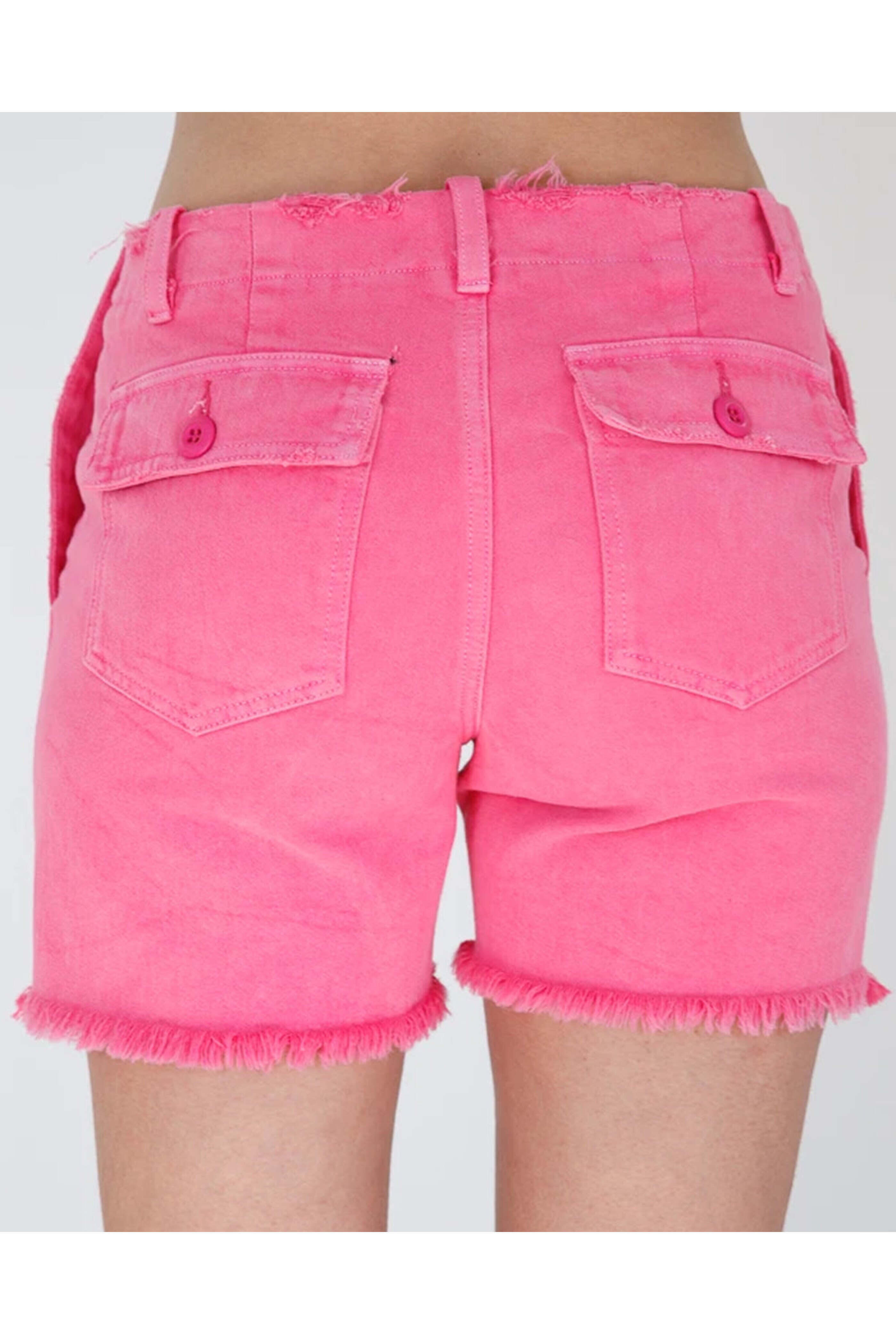 Le Superbe - Hot Pink Beach Crawler Cut Off Short