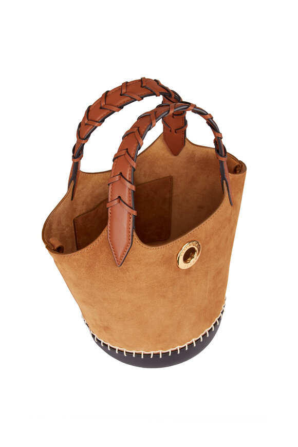 Veronica Beard Acorn Colorblock Suede & Leather Bucket Bag - view 4