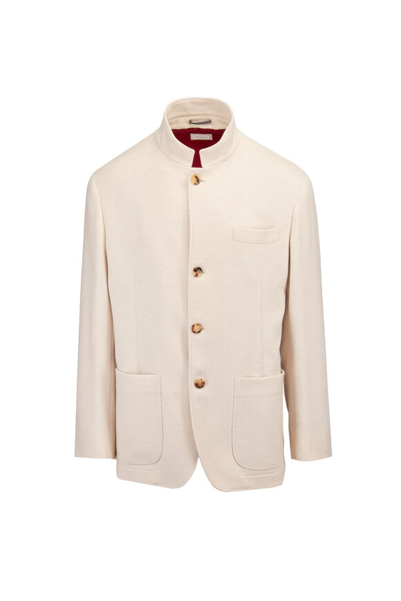 Brunello Cucinelli Oat Cashmere Coat - view 1
