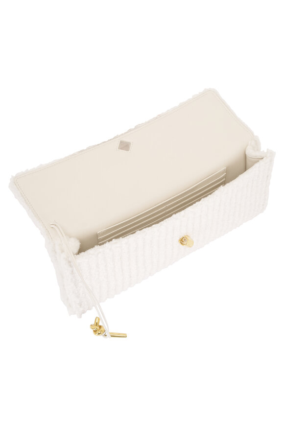 Bottega Veneta Andiamo Plaster Corduroy Shearling Clutch - view 5