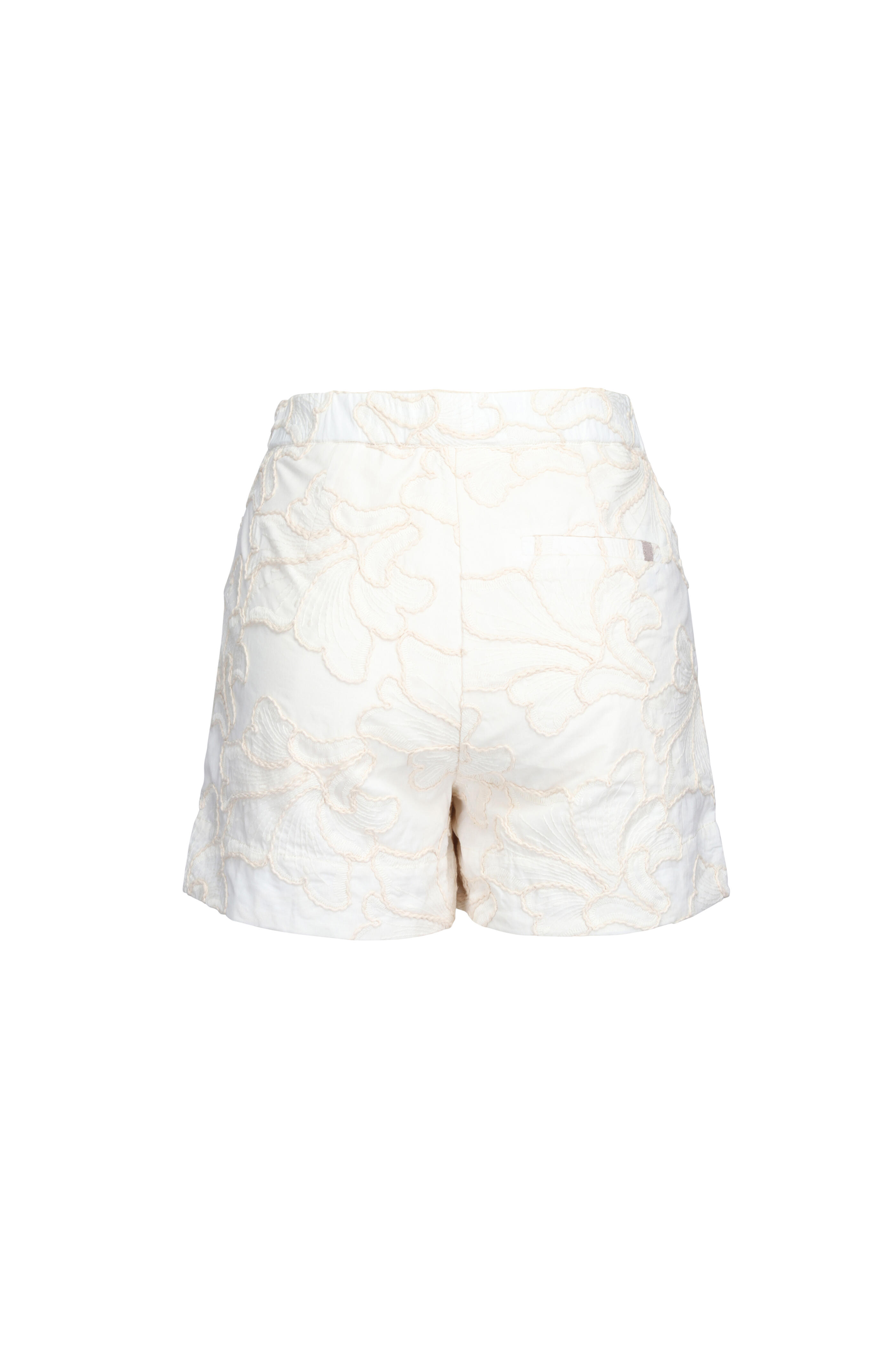 Brochu Walker - Kaia Ecru Embroidered Shorts