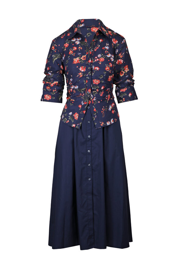 Tanya Taylor Hannah Midnight Midi Dress - view 1