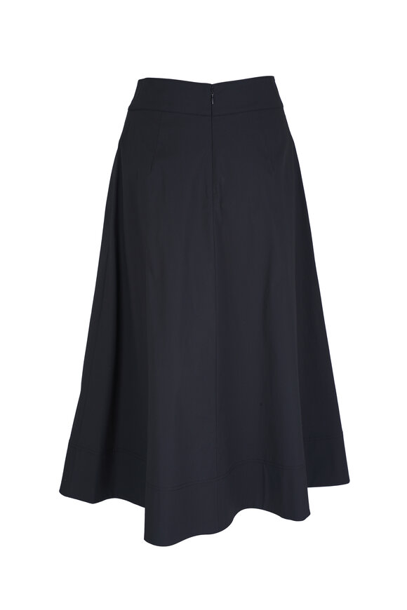 Veronica Beard - Karel Black Button Front Skirt