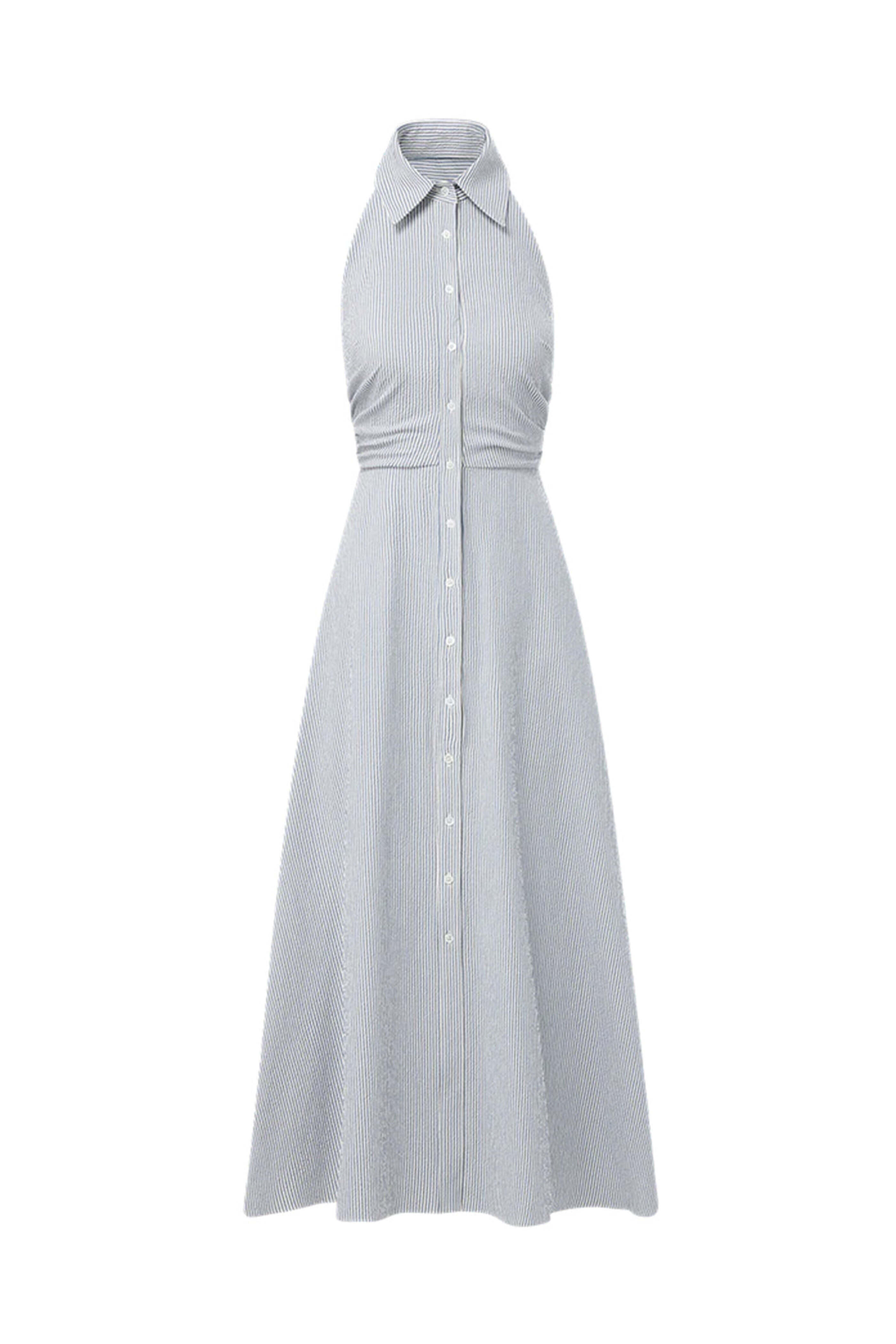 Veronica Beard - Blue and White Seersucker Mackey Dress