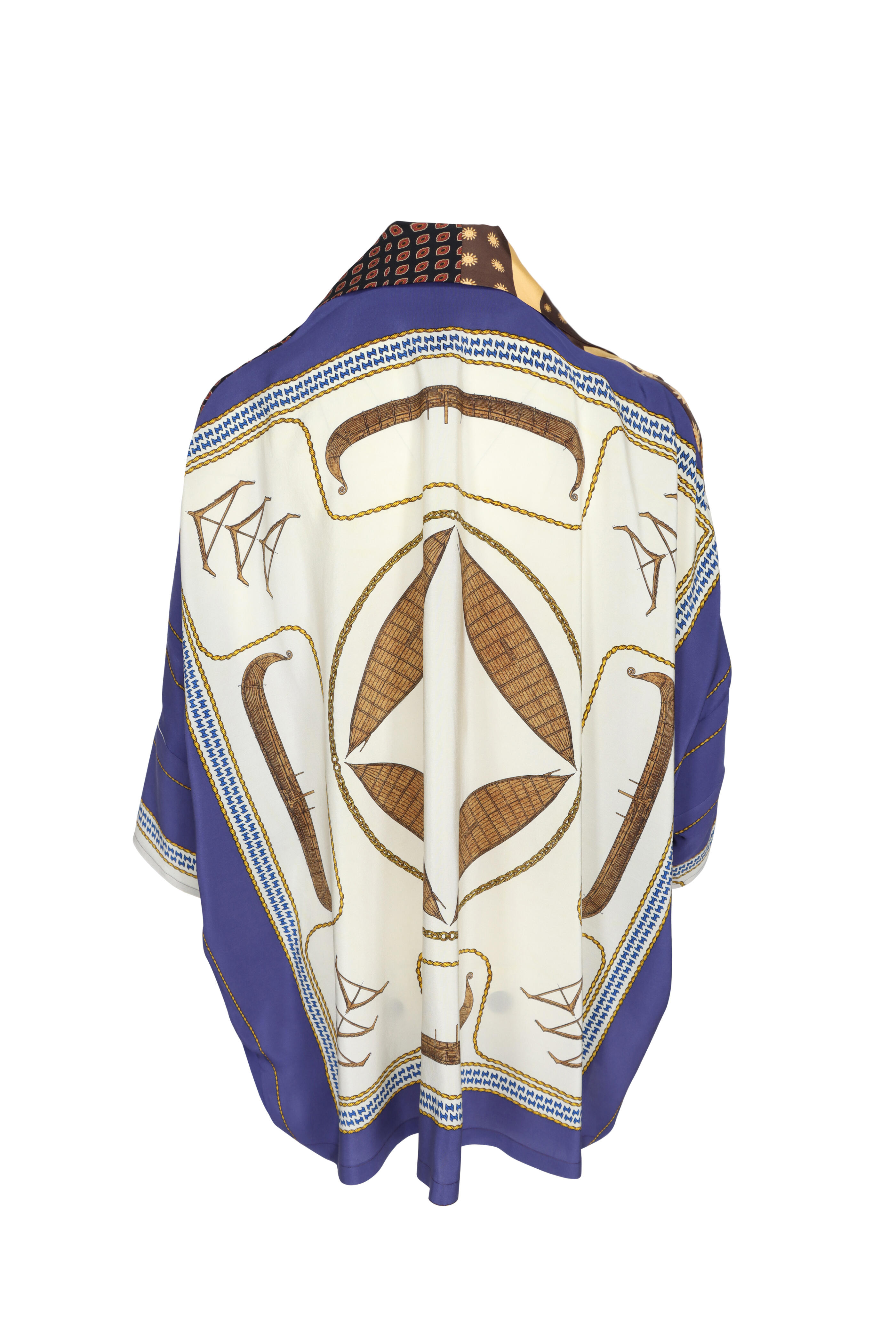 Rianna + Nina - Ooak Tie Neck Silk Jacket