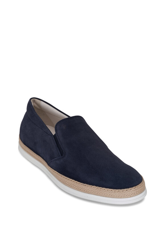 Tod's - Blue Suede Espadrille Loafer 