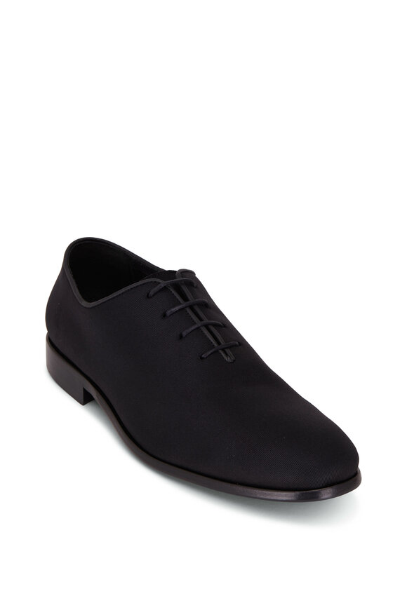 G Brown Bishop Black Grosgrain Oxford Dress Shoe