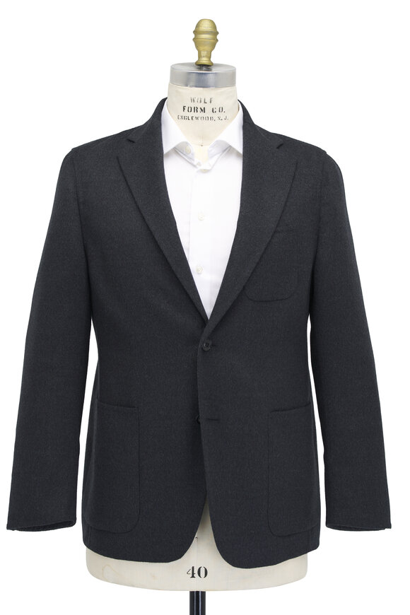 Canali - Charcoal Double Faced Wool Sportcoat