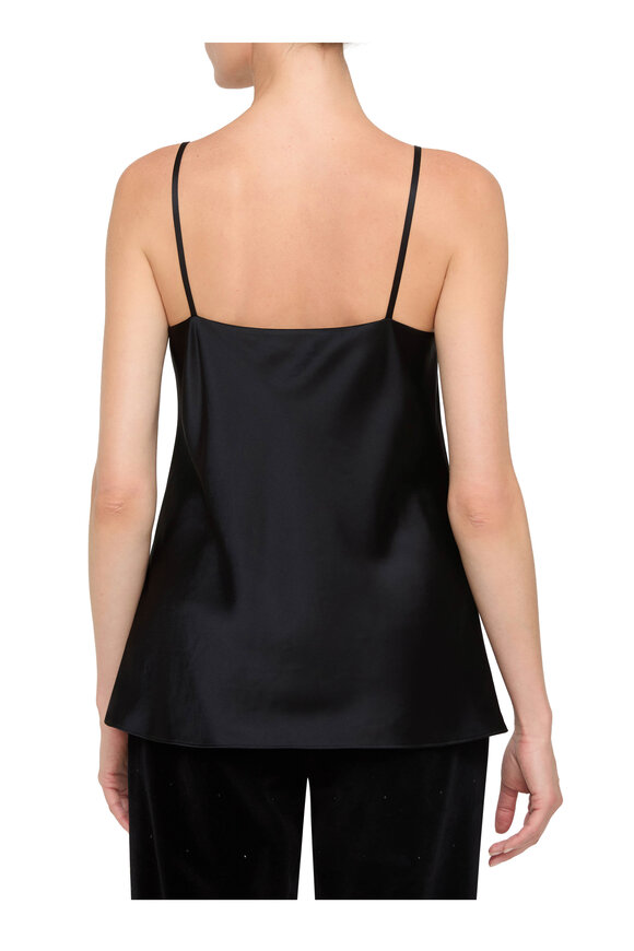Lafayette 148 New York Noir Satin Bias Cut Camisole - view 3