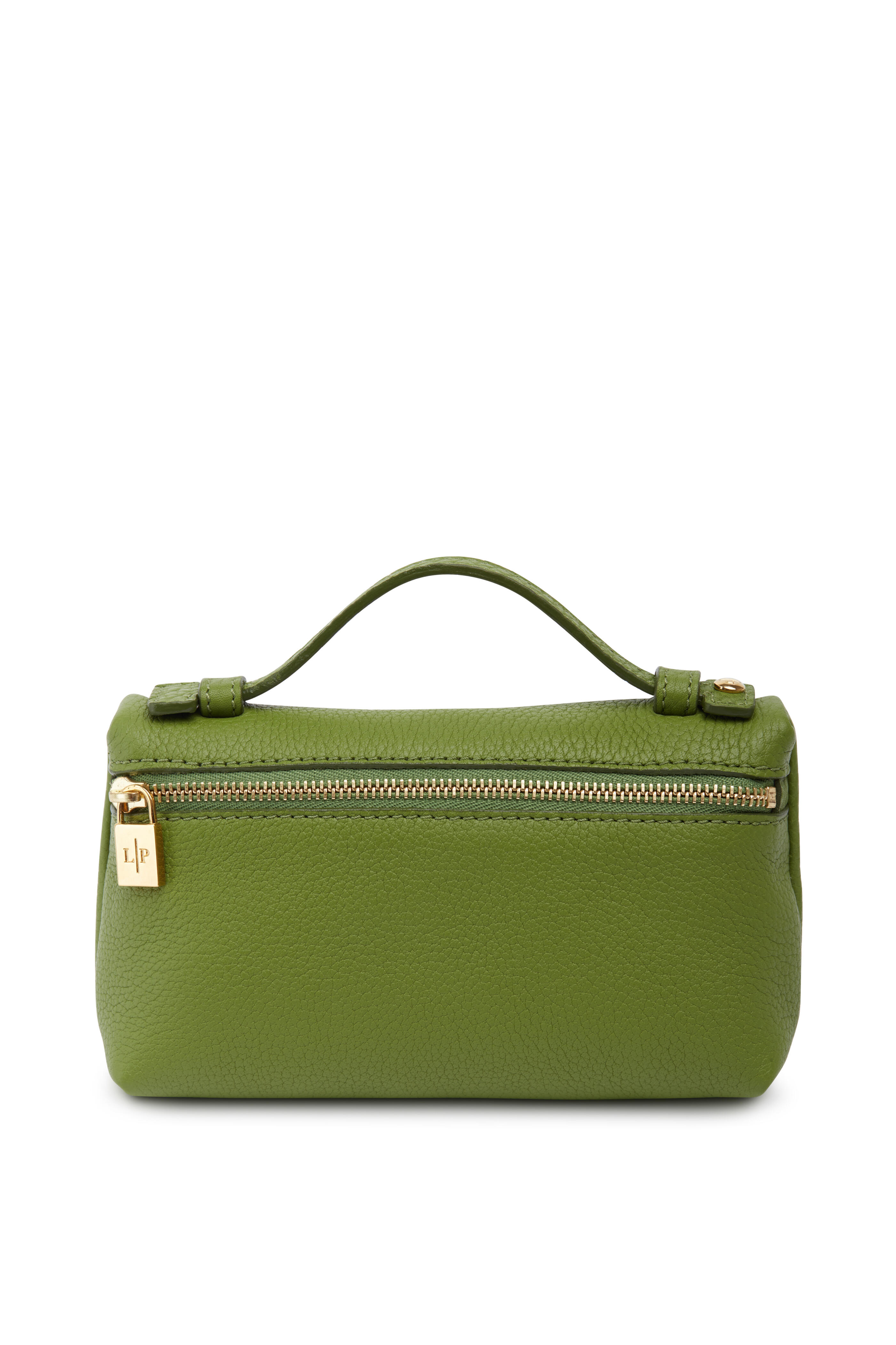 Loro Piana - Piccolo Lime Green Fjord Pochette | Mitchell Stores