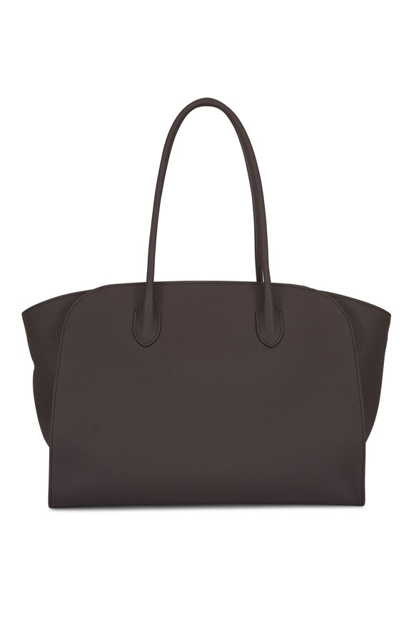 The Row Marlo 14 Walnut Matte Grain Leather Shoulder Bag - view 1
