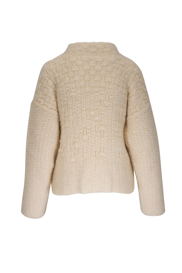 Jil Sander - Chalk Chunky Mohair & Alpaca Knit Pullover Sweater