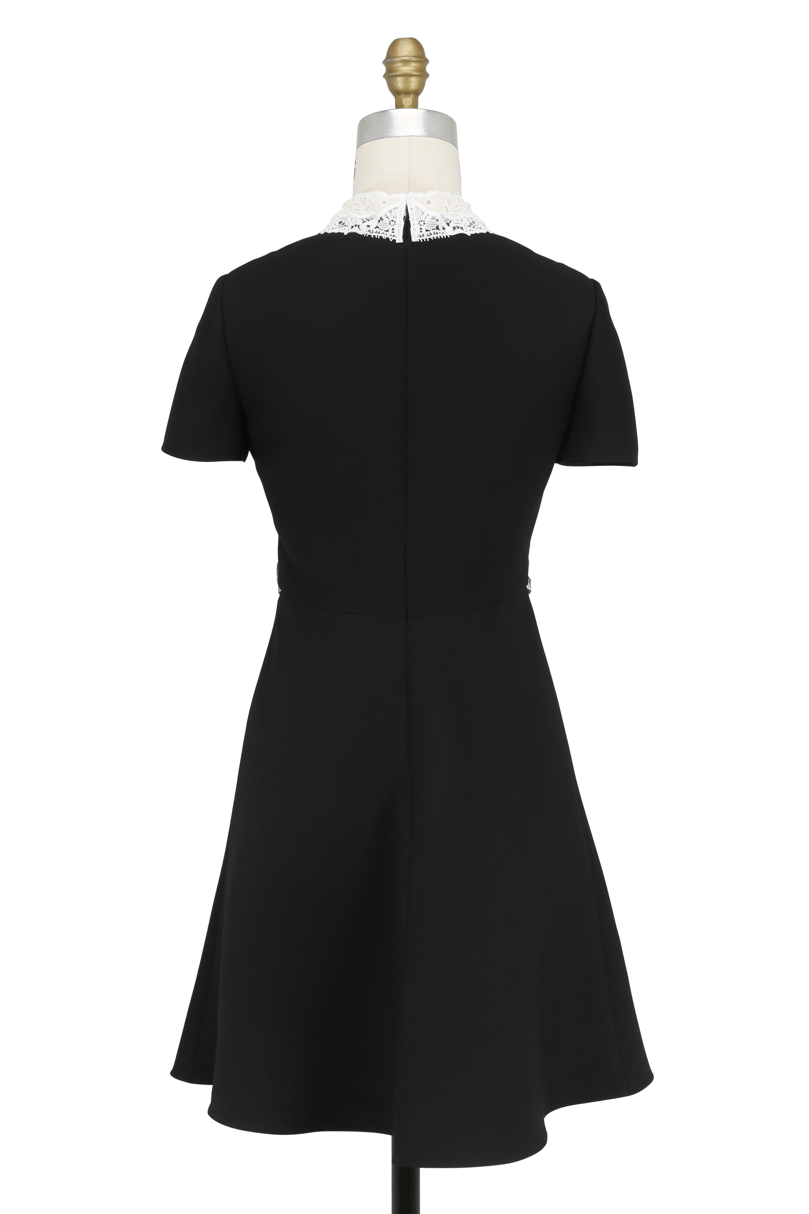 Valentino - Black & White Lace Top Dress | Mitchell Stores