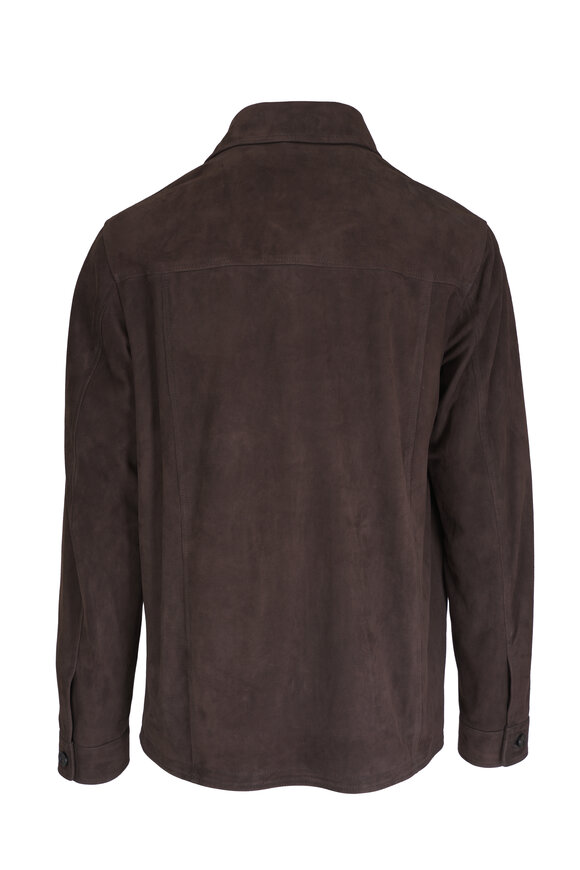 Maurizio Baldassari - Classic Brown Suede Overshirt