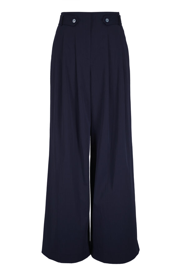 Veronica Beard Allman Navy Wide Leg Pant - view 1