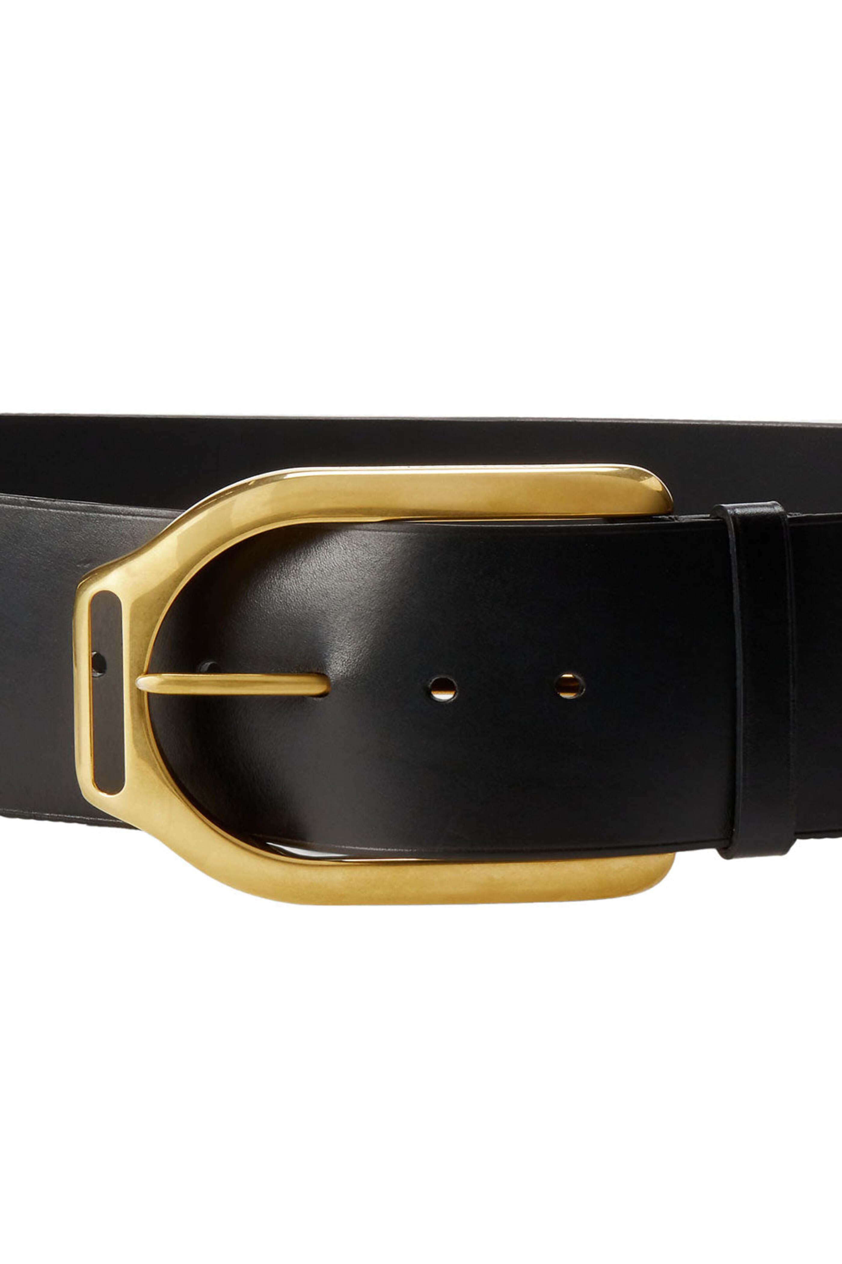 Ralph Lauren - Vachetta Leather Welington Belt in Black