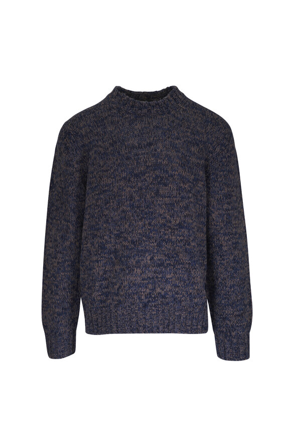 Moncler - White Cotton & Cashmere Quarter Zip Sweater