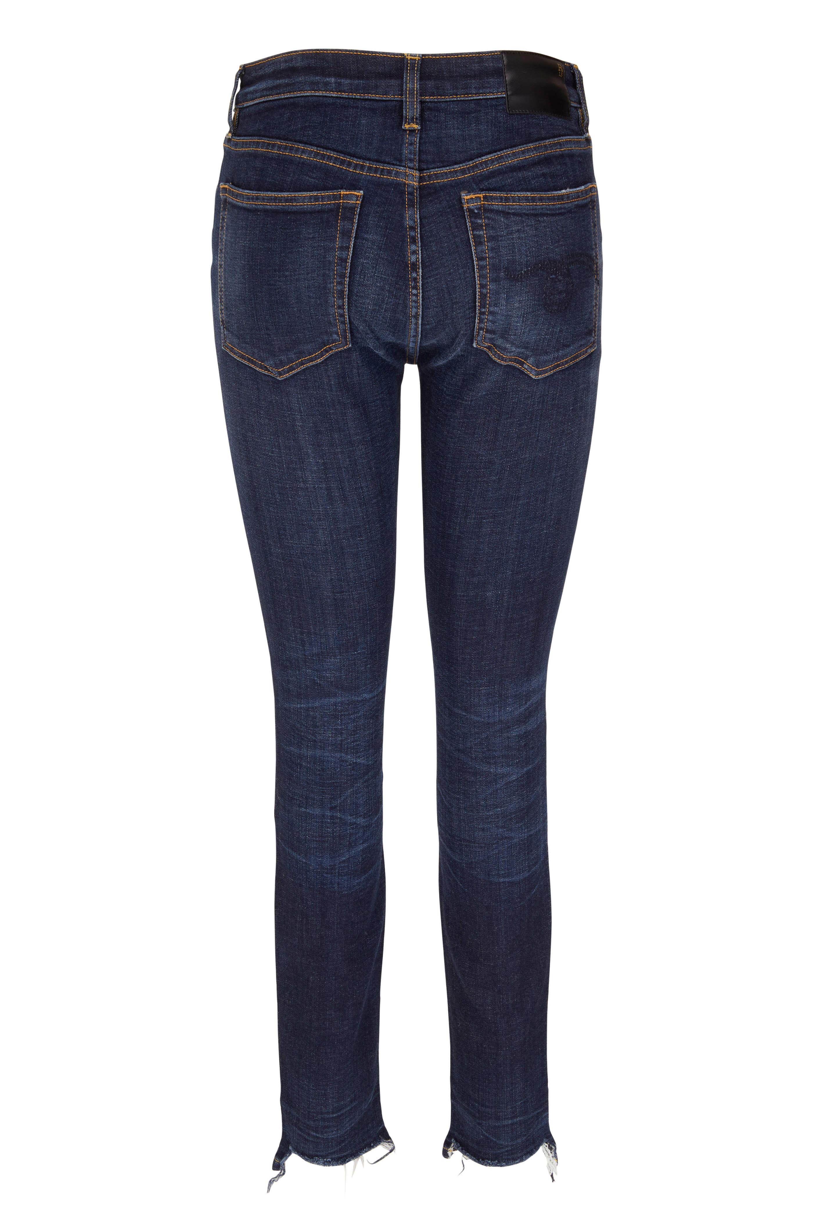 R13 - Alison Howell Indigo With Cut Out Back Hem Jean