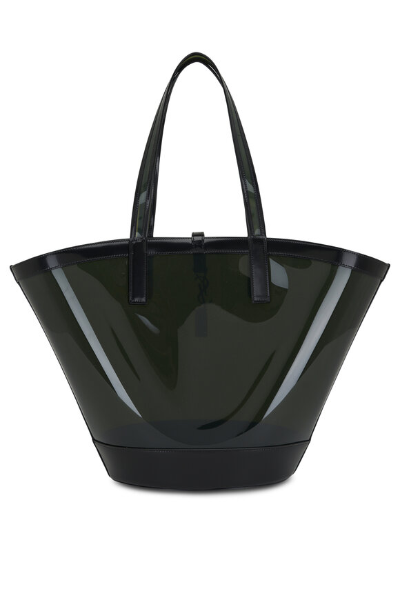 Saint Laurent - Panier Noir & Peppermint Leather Medium Tote