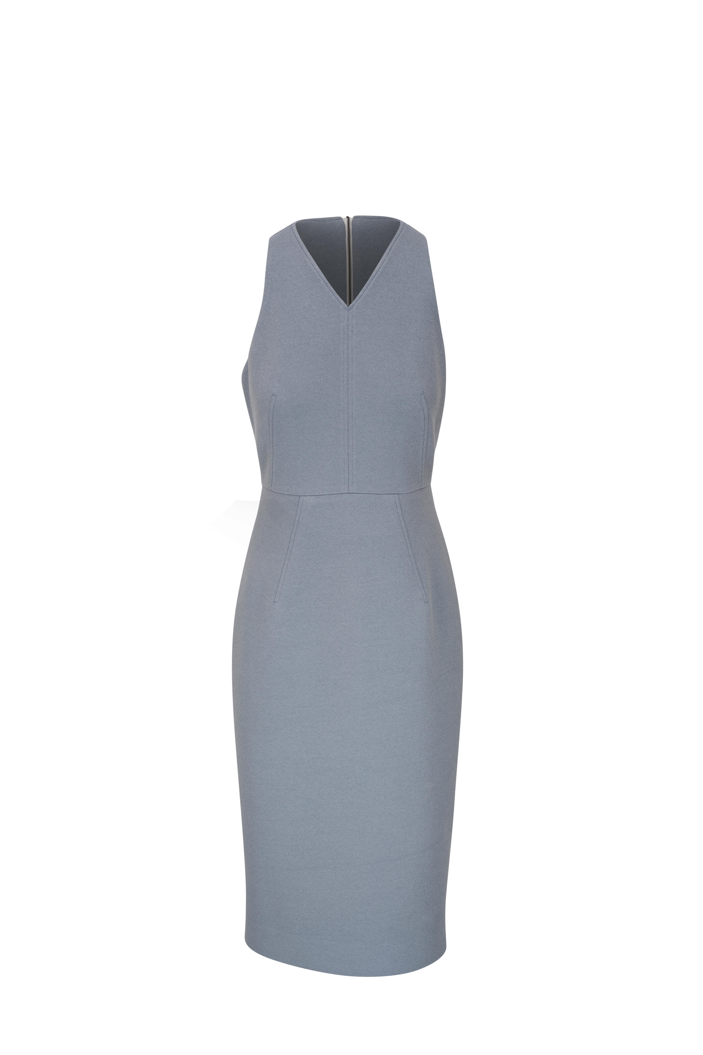 KZ_K Studio Reductive Ash Blue Pebble Knit Midi Dress