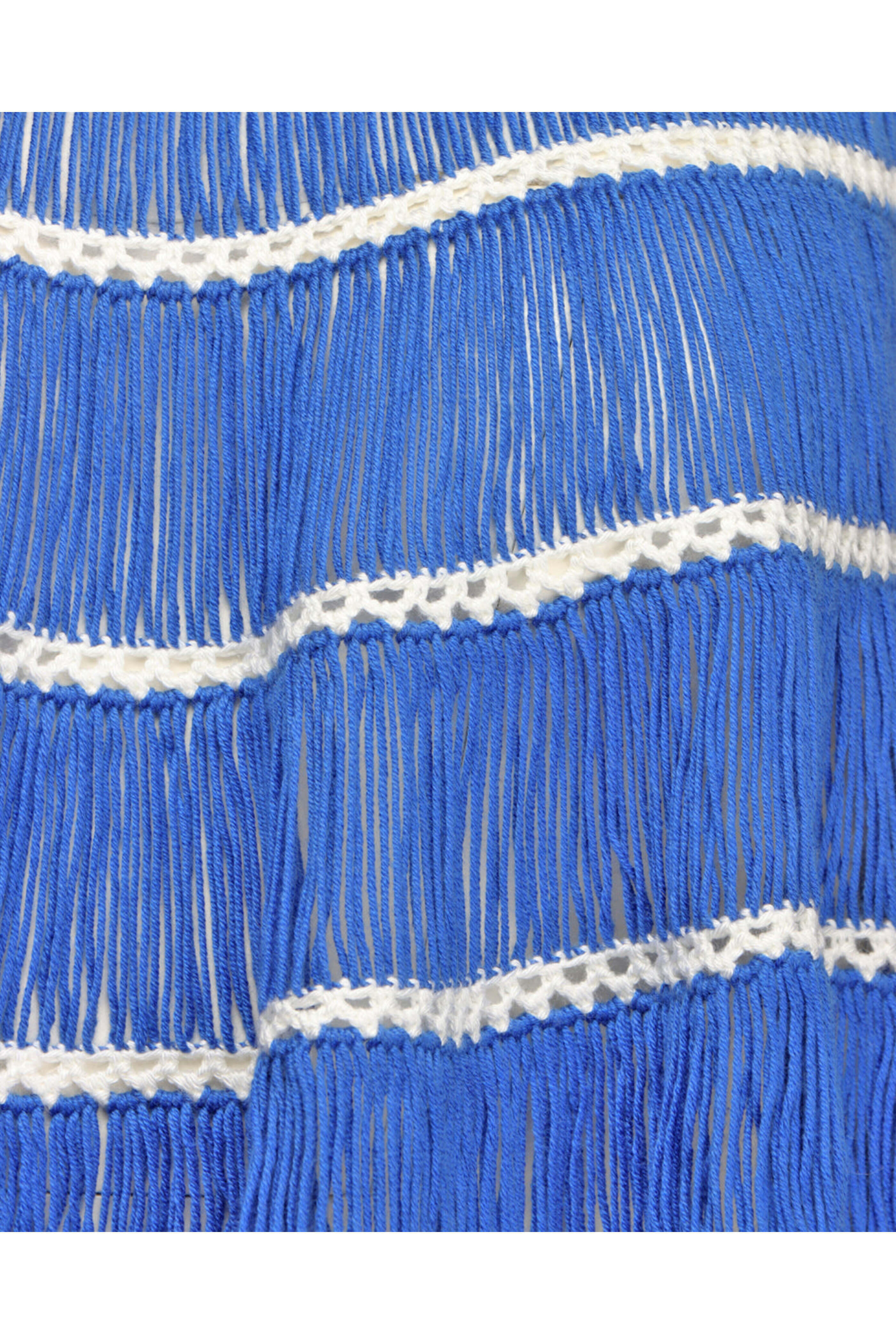 My Beachy Side - Navy Crochet Bonbon Halter Top