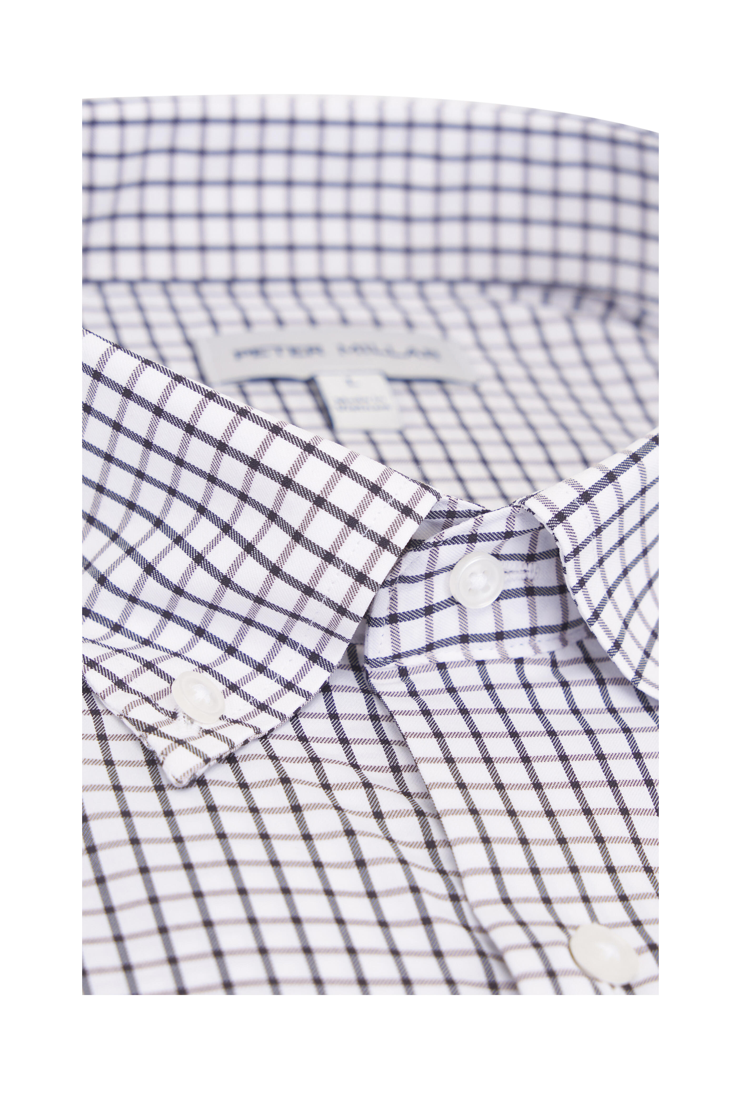 Peter Millar - Hanford Black Plaid Twill Sport Shirt